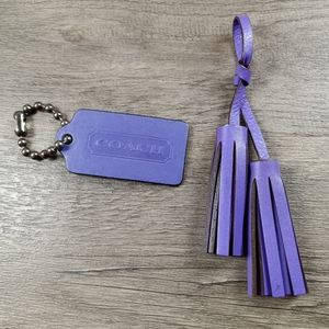 Coach Large 3"x1.75 " Hang Tag and 7" Tassel